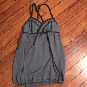 Lululemon Ballet Top wit Adjustable Straps Grey